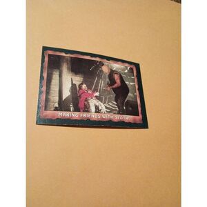 Vintage 1985 Warner Bros Topps Gum Goonies Trading Card #31 Making Friends Sloth